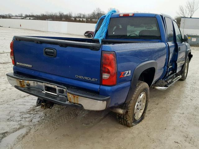 1GCEK19TX4E185413 - 2004 CHEVROLET SILVERADO BLUE photo 4