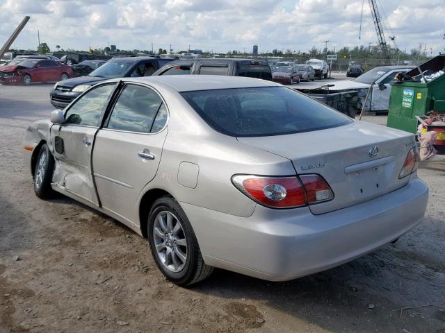 JTHBF30G420063691 - 2002 LEXUS ES 300 TAN photo 3