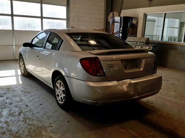 1G8AN12F04Z156449 - 2004 SATURN ION LEVEL SILVER photo 3