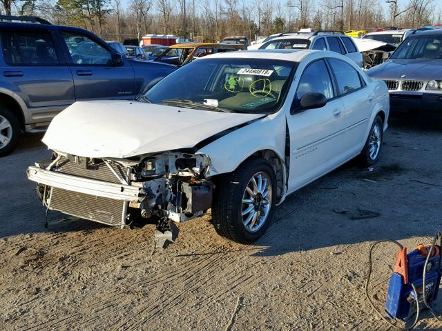 1C3EL56U21N577500 - 2001 CHRYSLER SEBRING LX WHITE photo 2