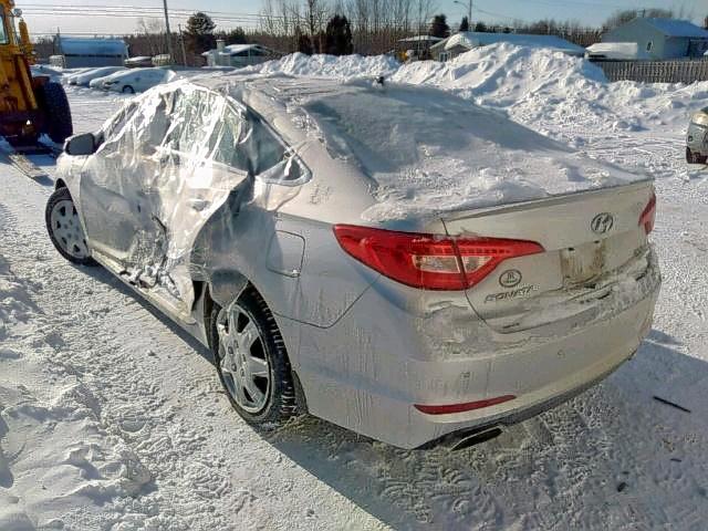 5NPE34AF8FH251156 - 2015 HYUNDAI SONATA SPO SILVER photo 4