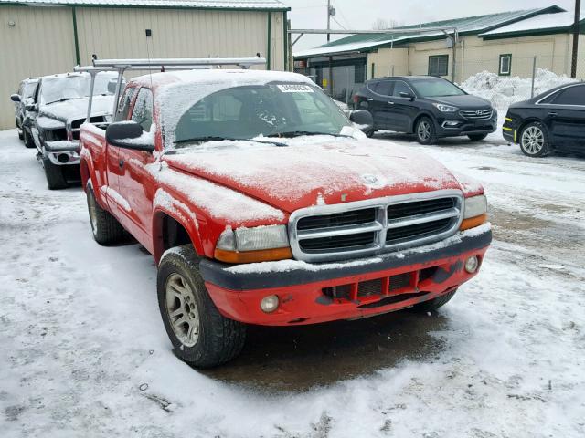 1D7HG32KX4S700607 - 2004 DODGE DAKOTA SPO RED photo 1