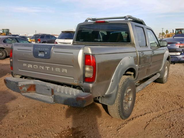 1N6ED27T02C348210 - 2002 NISSAN FRONTIER C GREEN photo 4