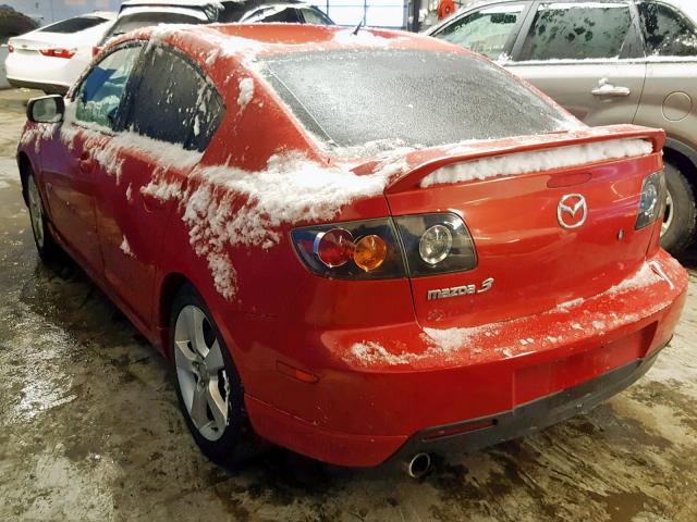 JM1BK323951220041 - 2005 MAZDA 3 S RED photo 3