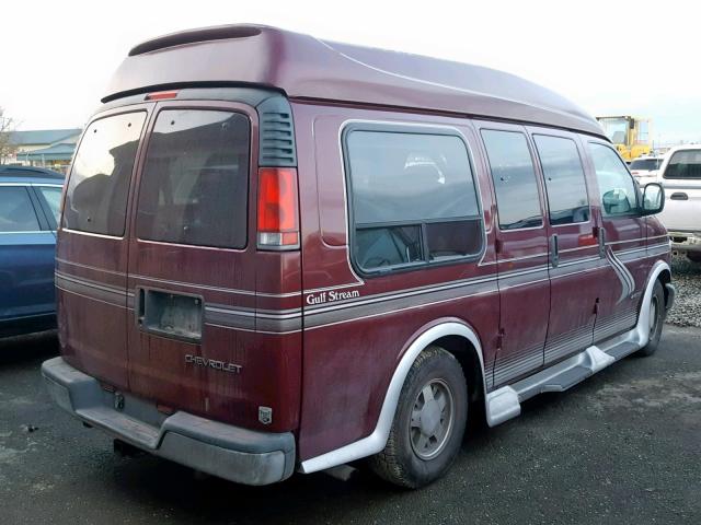 1GBFG15R0V1087715 - 1997 CHEVROLET EXPRESS G1 RED photo 4