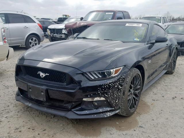 1FA6P8CF7G5206102 - 2016 FORD MUSTANG GT BLACK photo 2