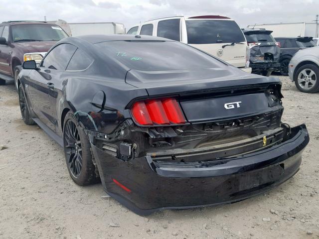 1FA6P8CF7G5206102 - 2016 FORD MUSTANG GT BLACK photo 3