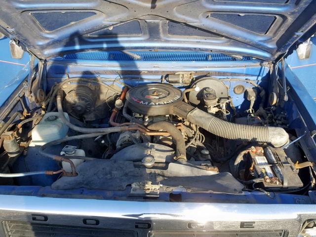 1B7GE16Y2NS625515 - 1992 DODGE D-SERIES D BLUE photo 7