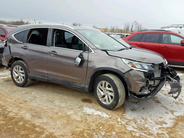 5J6RM4H70FL002773 - 2015 HONDA CR-V EXL GRAY photo 9