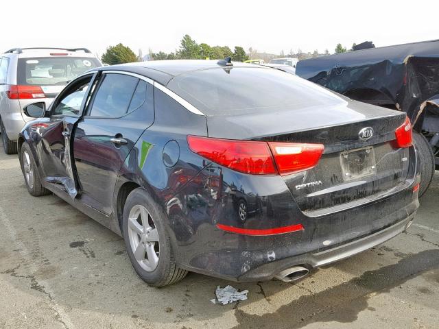 5XXGM4A70EG334492 - 2014 KIA OPTIMA LX BLACK photo 3