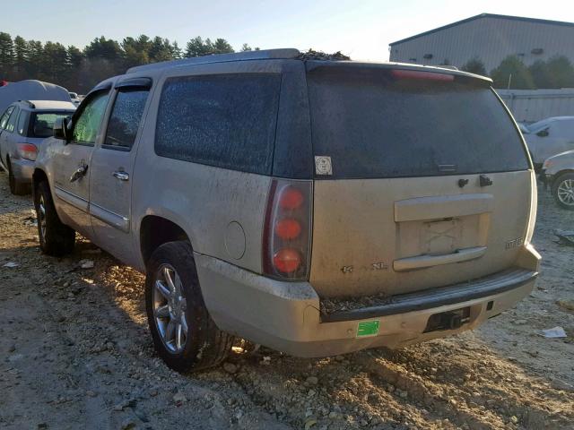 1GKFK66897J284547 - 2007 GMC YUKON XL D BEIGE photo 3