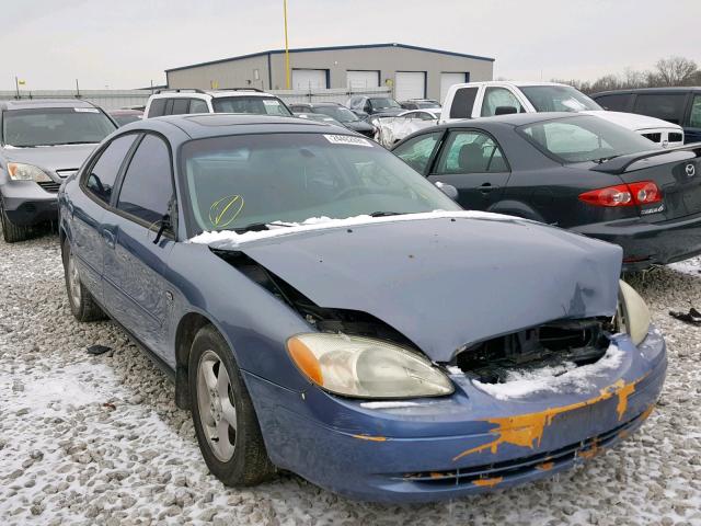 1FAFP55S7YG232374 - 2000 FORD TAURUS SES BLUE photo 1