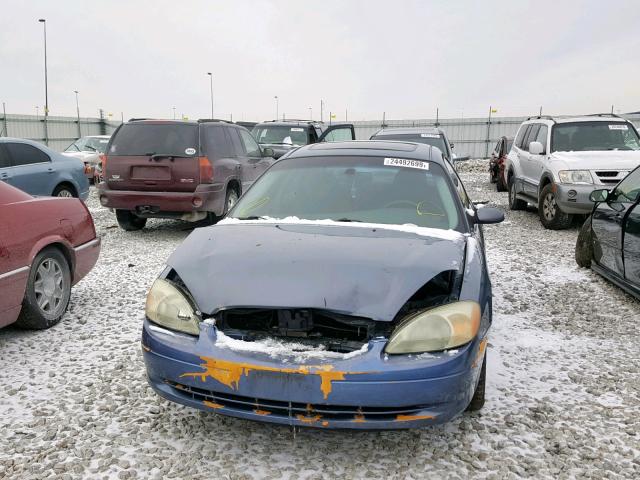 1FAFP55S7YG232374 - 2000 FORD TAURUS SES BLUE photo 9