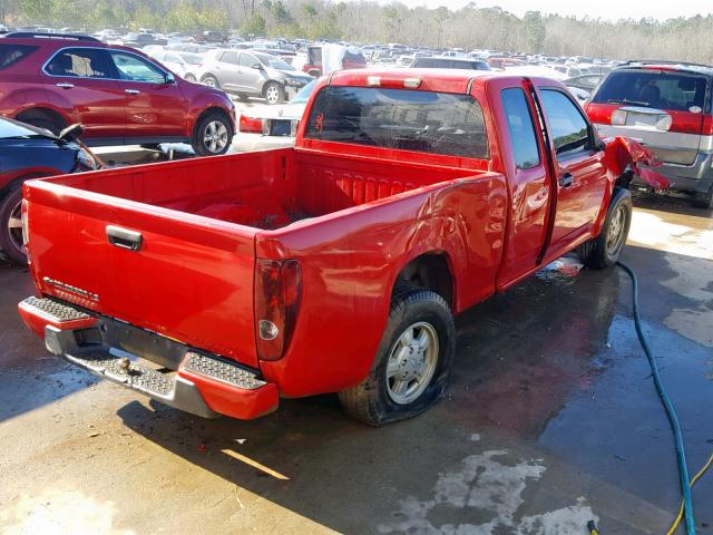 1GCCS199278212005 - 2007 CHEVROLET COLORADO RED photo 4