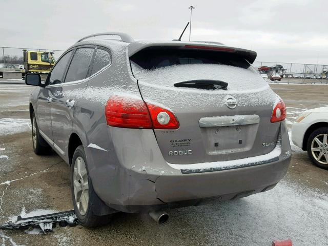 JN8AS5MV0DW625765 - 2013 NISSAN ROGUE S GRAY photo 3