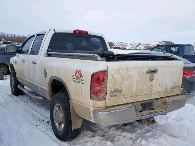 3D7KS28A98G135910 - 2008 DODGE RAM 2500 S WHITE photo 3