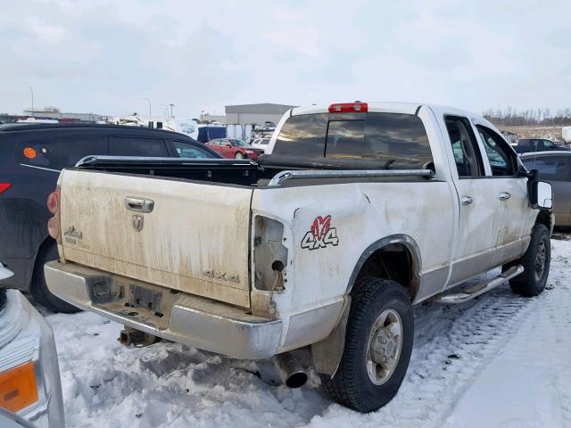 3D7KS28A98G135910 - 2008 DODGE RAM 2500 S WHITE photo 4