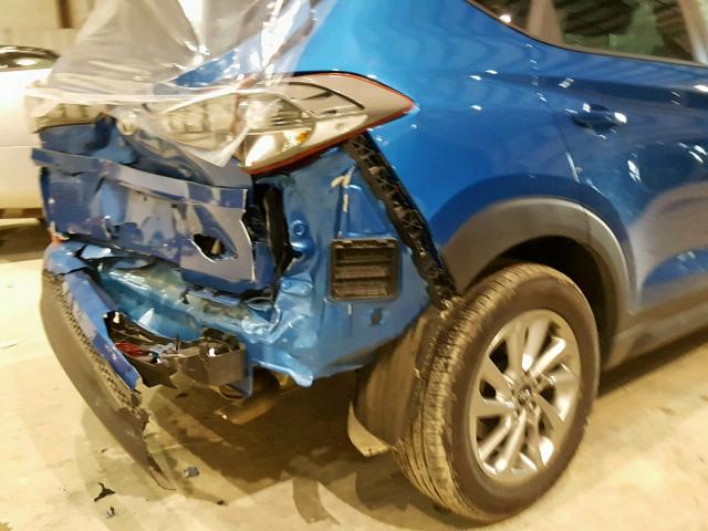 KM8J23A40JU784641 - 2018 HYUNDAI TUCSON SE BLUE photo 9