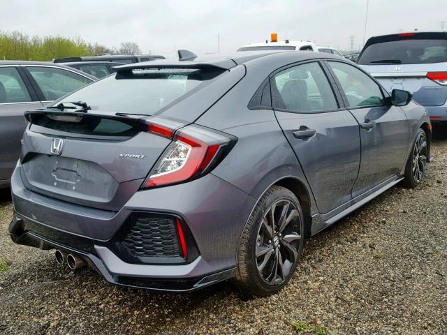 SHHFK7H49JU238676 - 2018 HONDA CIVIC SPOR GRAY photo 4