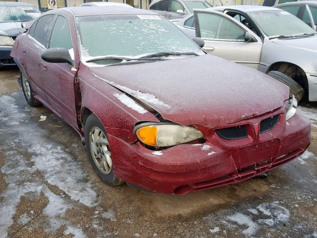 1G2NE52F14M651677 - 2004 PONTIAC GRAND AM S MAROON photo 1