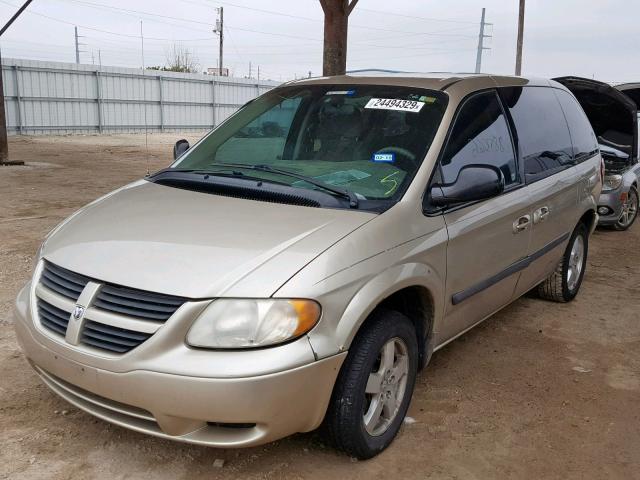 1D4GP45R35B337690 - 2005 DODGE CARAVAN SX TAN photo 2