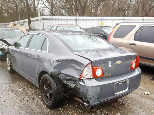 1G1ZH57B694101658 - 2009 CHEVROLET MALIBU 1LT GRAY photo 3