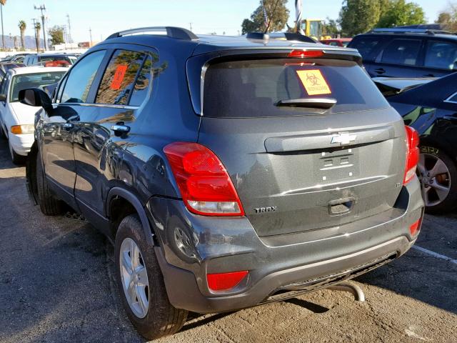 KL7CJLSBXJB710861 - 2018 CHEVROLET TRAX 1LT CHARCOAL photo 3