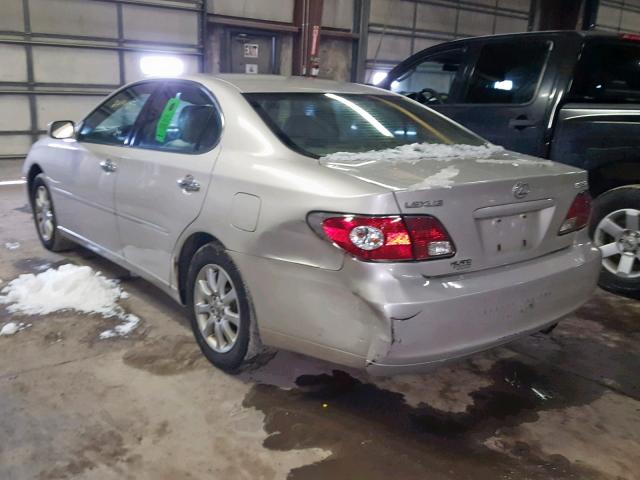 JTHBA30G745054441 - 2004 LEXUS ES 330 SILVER photo 3