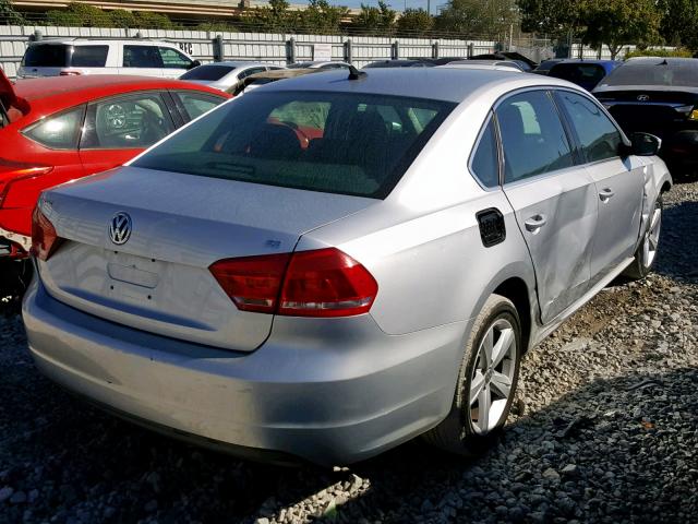 1VWBP7A35DC096604 - 2013 VOLKSWAGEN PASSAT SE GRAY photo 4