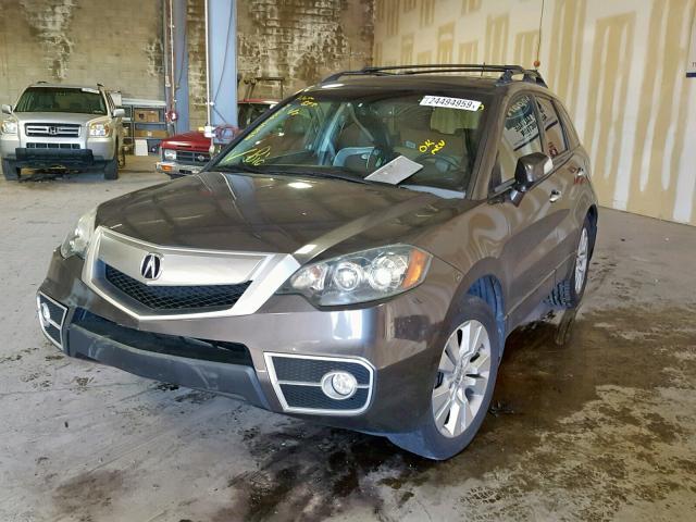 5J8TB2H20AA001221 - 2010 ACURA RDX GRAY photo 2