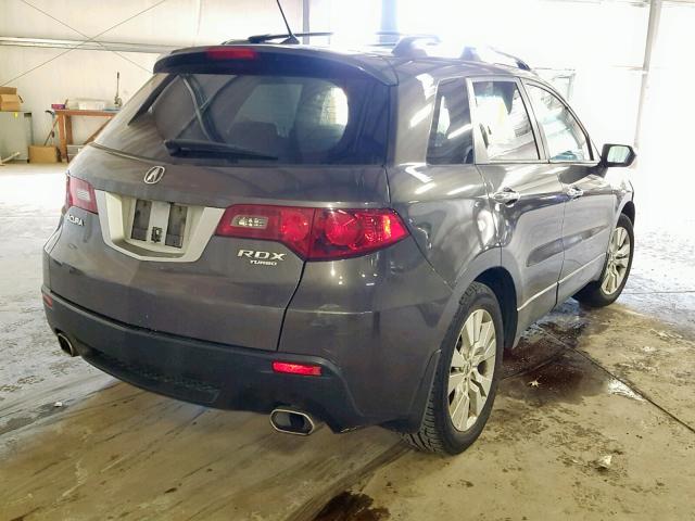 5J8TB2H20AA001221 - 2010 ACURA RDX GRAY photo 4