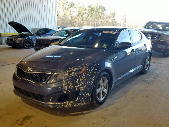 5XXGM4A73FG382747 - 2015 KIA OPTIMA LX BLUE photo 2