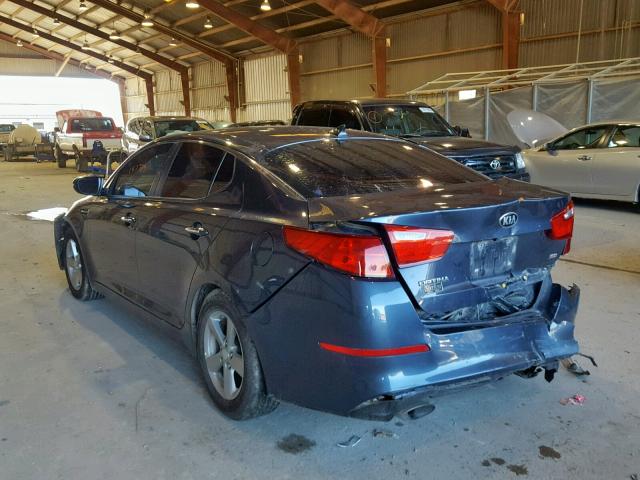 5XXGM4A73FG382747 - 2015 KIA OPTIMA LX BLUE photo 3