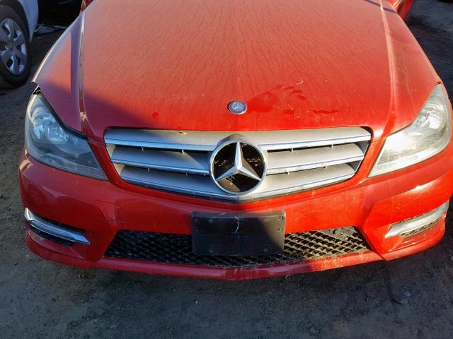 WDDGF4HB8CR218073 - 2012 MERCEDES-BENZ C 250 RED photo 7