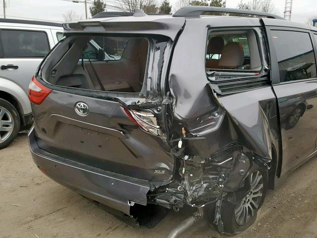 5TDYZ3DC1JS934021 - 2018 TOYOTA SIENNA XLE CHARCOAL photo 9