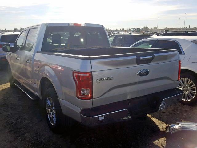 1FTEW1CP3FKD28917 - 2015 FORD F150 SUPER SILVER photo 3