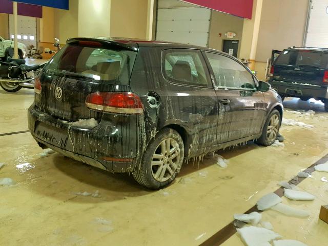 WVWAB7AJ5AW263078 - 2010 VOLKSWAGEN GOLF 黑色 照片 4