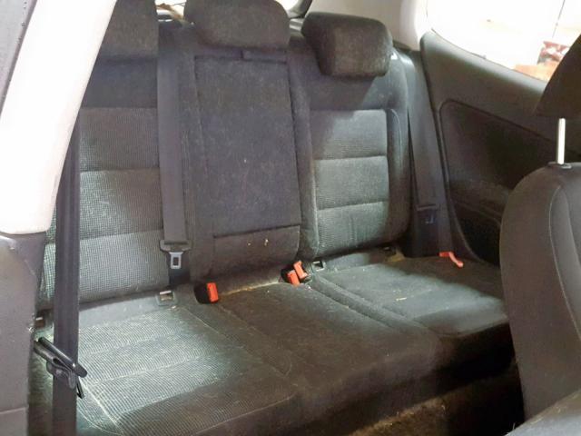 WVWAB7AJ5AW263078 - 2010 VOLKSWAGEN GOLF 黑色 照片 6