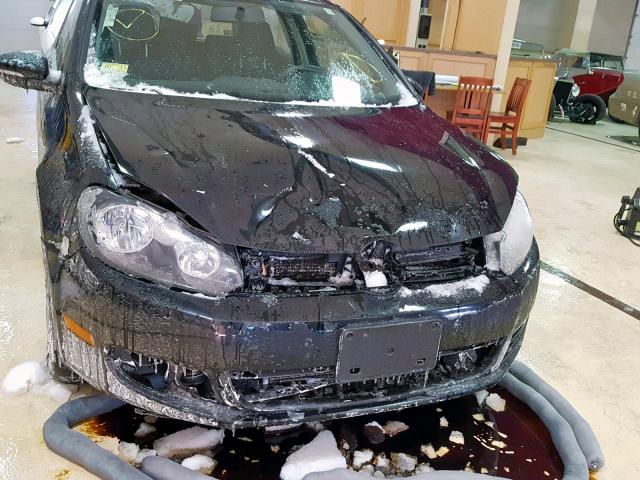 WVWAB7AJ5AW263078 - 2010 VOLKSWAGEN GOLF 黑色 照片 9