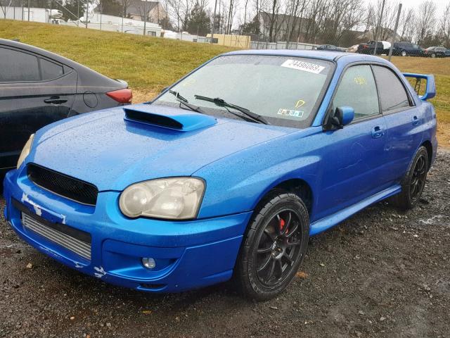 JF1GD29664G504237 - 2004 SUBARU IMPREZA WR BLUE photo 2