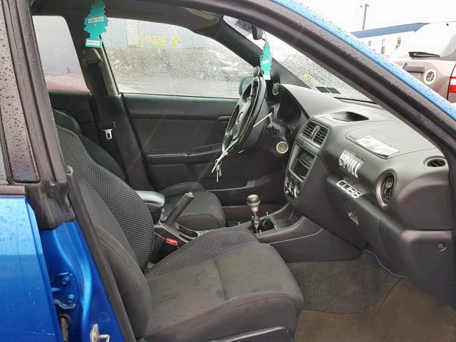 JF1GD29664G504237 - 2004 SUBARU IMPREZA WR BLUE photo 5