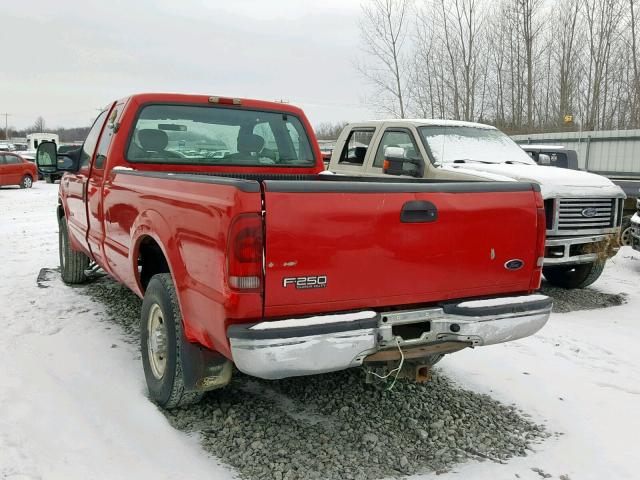 1FTNX21P63ED35246 - 2003 FORD F250 SUPER RED photo 3