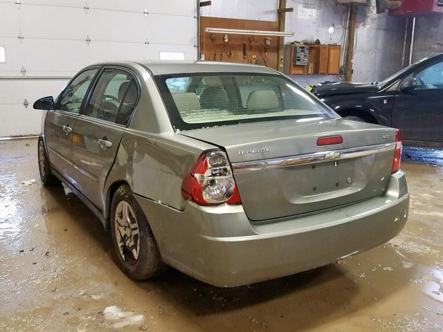 1G1ZS51F46F147776 - 2006 CHEVROLET MALIBU LS Grün Foto 3