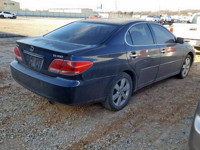 JTHBA30GX65163026 - 2006 LEXUS ES 330 BLUE photo 4