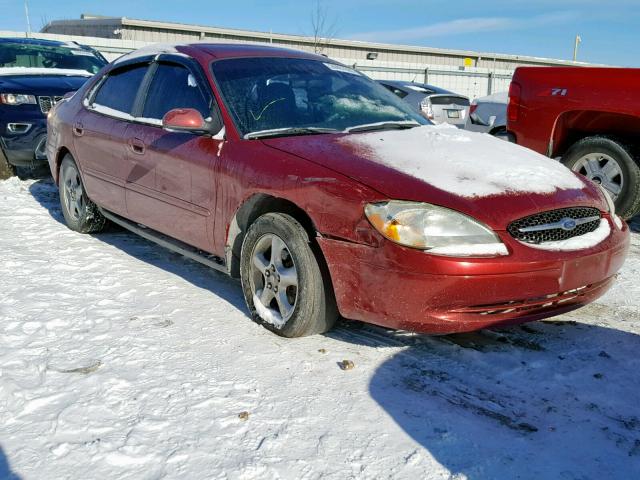 1FAFP55U5YG231113 - 2000 FORD TAURUS SES RED photo 1