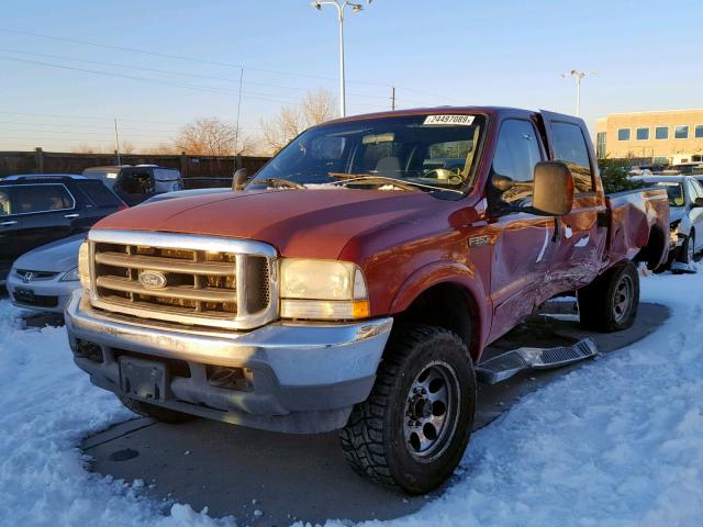 1FTSW31P93ED61125 - 2003 FORD F350 SRW S RED photo 2
