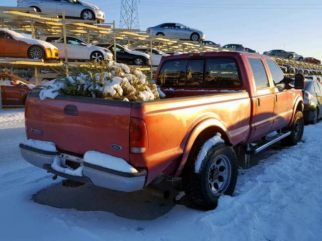 1FTSW31P93ED61125 - 2003 FORD F350 SRW S RED photo 4