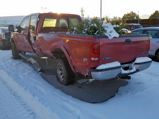 1FTSW31P93ED61125 - 2003 FORD F350 SRW S RED photo 9