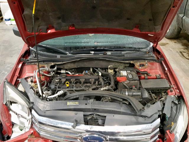 3FAHP06Z67R101614 - 2007 FORD FUSION S RED photo 7