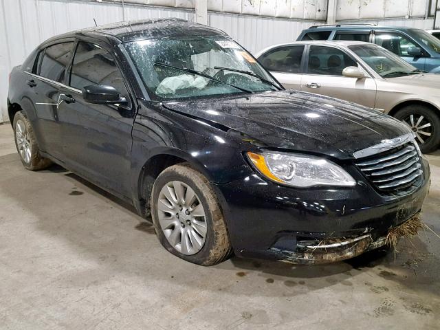 1C3CCBAB8DN734219 - 2013 CHRYSLER 200 LX BLACK photo 1